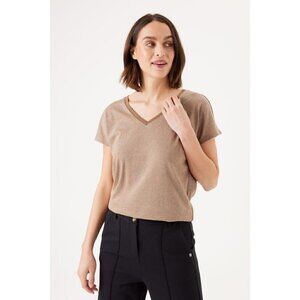 NWT GARCIA Golden Brown Tee